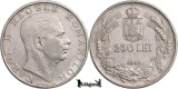 Moneda Argint 250 Lei 1940 Carol al II-lea, Regatul Romaniei, KM 57