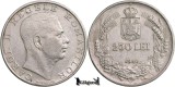 1940, 250 Lei - Carol al II-lea - Regatul Rom&acirc;niei | KM 57, Argint