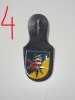 QW8 14 - Insigna - tematica militara - roza vanturilor - tunuri - suport piele, Europa