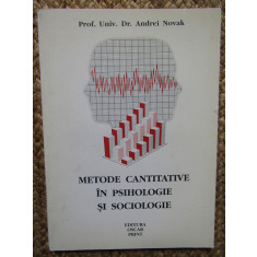Metode cantitative in psihologie si sociologie - Andrei Novak