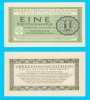 Germania 1 Reichsmark 1944 aUNC+ Deutsche Wehrmacht, Bancnota Hartie 120x65mm, Sigiliu Oficiul Credit Reich