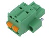 Regletă de conexiuni deconectabilă 5,08mm - 2 piste - mufă dreptă