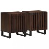 Gossi noptiere, 2 buc., 40x34x46 cm, lemn masiv de acacia