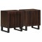 Gossi noptiere, 2 buc., 40x34x46 cm, lemn masiv de acacia