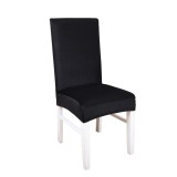 Huse scaun universal bucatarie, sufragerie, living din material Spandex culoare Negru