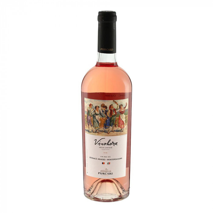 Vin Rose Sec Vinohora Purcari, 13.5% Alcool, 0.75 L, Vin Rose Sec, Vinuri Rose, Vinuri Seci Rose, Vin Rose Sec Purcari, Vin Purcari Vinohora, Vin Rose