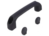 Suport poliamidă neagră 34mm H, 120mm L, 18mm W, 530N manetă