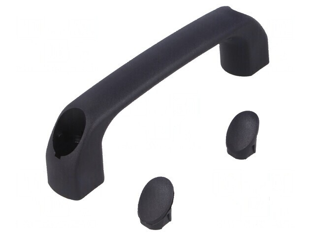 Suport poliamidă neagră 34mm H, 120mm L, 18mm W, 530N manetă