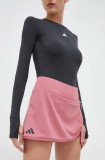 Adidas Performance fustă sport Club culoarea roz, mini, drept