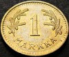 Moneda istorica 1 MARKKA - FINLANDA, anul 1940 *cod 535 A, Europa