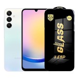 Folie de Protectie pentru Samsung Galaxy A25, TEO, Sticla Securizata ESD, Margini Negre, Rezistenta la Zgirieturi, Antistatica, 0.35 mm, Transparenta