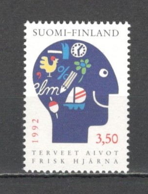 Finlanda.1992 Actiunea &amp;quot;Creier sanatos&amp;quot; DF.129 foto