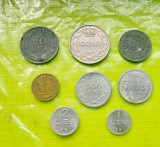 F466-Lot 9 monede Romania vechi 7 regaliste+ 2 populare. Pret pe lot.
