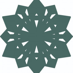 Sticker decorativ, Mandala, Verde, 65 cm, 4981ST-3