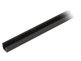Profil LED Aluminiu Anodizat 1m Negru SMART10