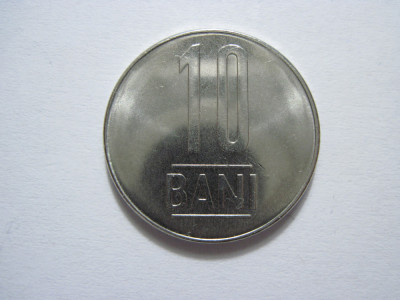 Romania (293) - 10 Bani 2023, aUNC, mai rar foto