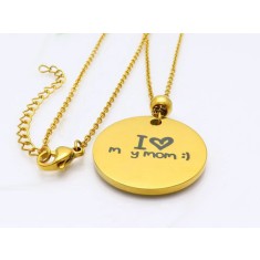 Lant Dama Inox - I Love you Mom-- cod LC304U