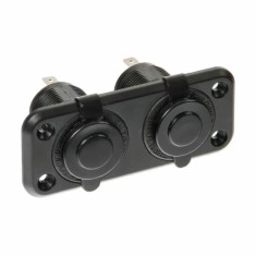 Priza auto incorporabila dubla montaj interior sau exterior 12/24V 20A Ext-2 - Lampa Garage AutoRide foto