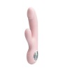 Vibrator Rabbit Selene, Roz Pudrat, 19 cm, Pretty Love