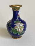 Cumpara ieftin Vaza din cloisonne, alama cu email, motive florale (1)