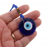 Amuleta feng shui cu ochi protector din sticla rotund 35cm, Stonemania Bijou