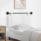 vidaXL Cap de pat suspendat Pe perete Alb 110 x 55 x 5 cm țesătură 42031385