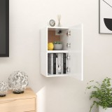 Gossi dulapuri tv montate pe perete, 2 buc., alb, 30,5x30x30 cm