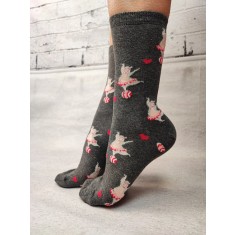 STK477-18 Sosete medii din bumbac ultrasox model colorat