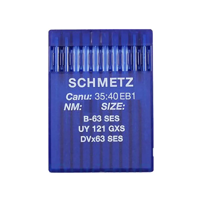 Set 10 ace de cusut cu butuc normal pentru masini de cusut industriale uberdeck, Schmetz, varf SES