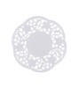 Set 100 de hartie dantelata alba pentru platouri, rotunde, 11cm, Godan