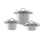 Cumpara ieftin Set oale din inox 3 piese Fissler San Francisco