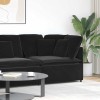 VidaXL Modul de colț pentru canapea modulară cu perne, negru, 100 cm