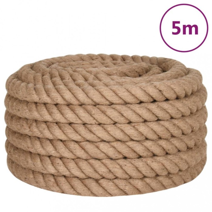 Funie de iuta, 5 m lungime, 60 mm grosime