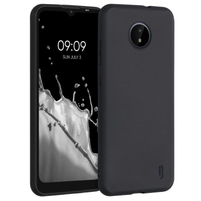 Husa pentru Nokia C20 / C10, Silicon, Negru, 54848.01 foto