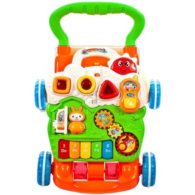 Antepremergator 3 in 1 interactiv cu pian, verde, MalPlay 107374 foto