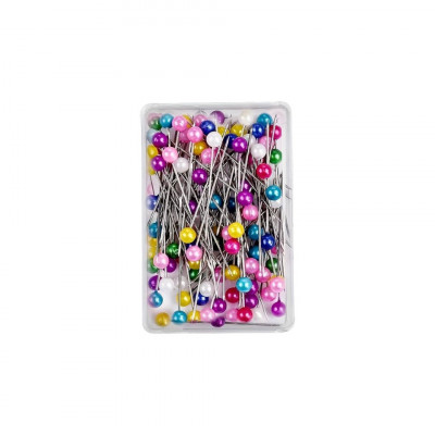 Set 90 bolduri cu cap din plastic Crisalida, lungime 40 mm, Multicolor foto