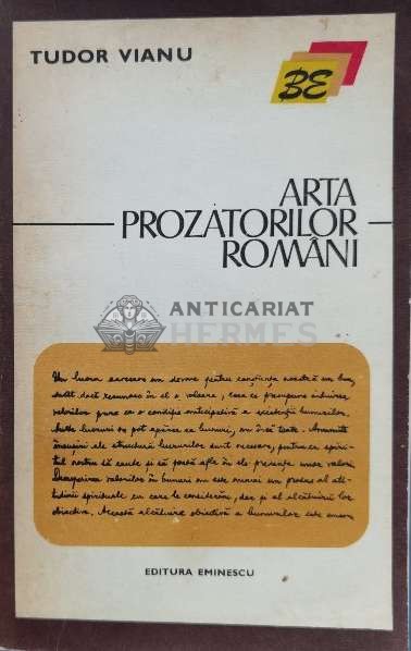 Arta prozatorilor romani - 1973 - Tudor Vianu (T61)