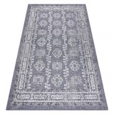 Covor SISAL SION Cadru, ornament, vintage 2832 țesute plate albastru / roz / ecru, 120x170 cm