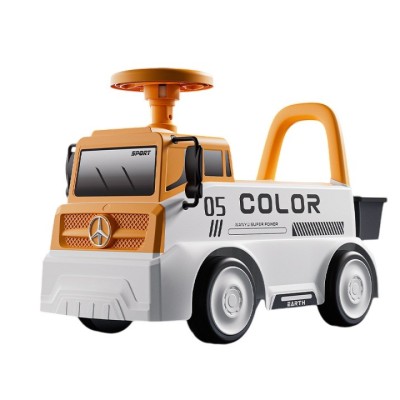 Mașinuță pentru copii, Flippy, 3 ani, Model Camion, Sport, Claxon, Cutie Depozitare, 62x26x40 cm, Portocaliu foto