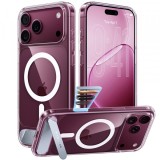 Husa MagSafe pentru Apple iPhone 18 Pro Max / 17 Pro Max, Torras, Ostand L1 Guardian, Transparenta