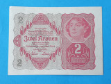Bancnota veche - Austria 2 Kronen 1922 - in stare foarte buna