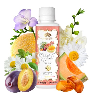 Parfum de rufe DOLCE FAR NIENTE cu arome de pepene, prune, frezie, flori albe, musetel, ambra, 200ml foto