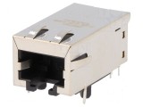 Conector RJ45 ecranat 8p8c THT PoE 8 pini