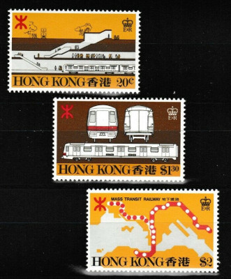 Hong Kong 1979 - Mass transit railway, metro, serie neuzata foto