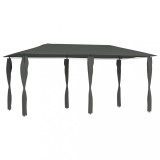 VidaXL Pavilion cu huse pentru st&acirc;lpi, antracit 2,98x5,3x2,59m 160g/m&sup2;