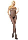Bodystocking Tip Plasa, Negru - Marime Universala