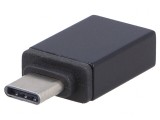 Adaptor OTG USB 3.1 USB A la USB C Negru