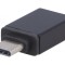 Adaptor OTG USB 3.1 USB A la USB C Negru