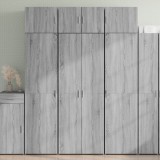 VidaXL Dulap &icirc;nalt, gri sonoma, 70x42,5x185 cm, lemn prelucrat