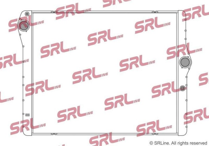 Radiator Bmw 2 F22/F23, 3 F30/31, 4 F32/33, motor: 3.0 R6 T, intrare/iesire conectare rapida, 580x478x32, SRLine, miez si rezervor din aluminiu